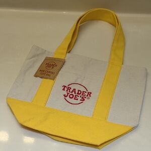 NWT Trader Joe's Yellow Mini Tote